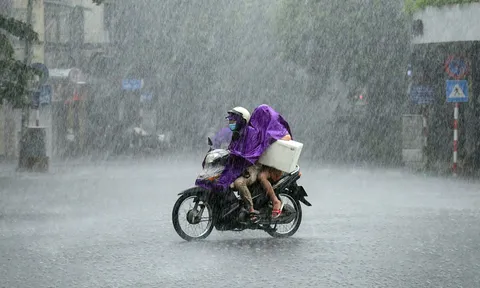 Ngày 6/8, nhiều khu vực ở Bắc Bộ, Thanh Hóa và Nghệ An có mưa rất to