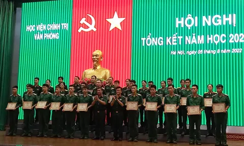 Văn phòng Học viện Chính trị tổ chức Hội nghị tổng kết năm học 2021 - 2022