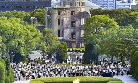Nhật Bản tưởng niệm 77 năm ngày Mỹ ném bom nguyên tử xuống Hiroshima