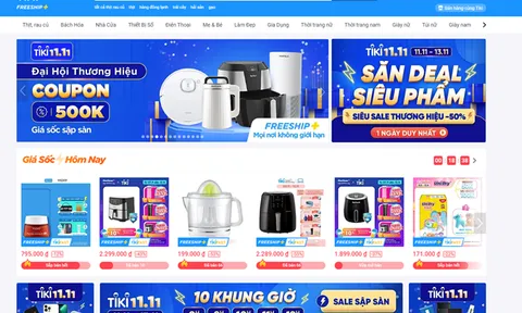 Nhiều sàn thương mại điện tử tung 'Siêu sale' nhân ngày đôi 8/8
