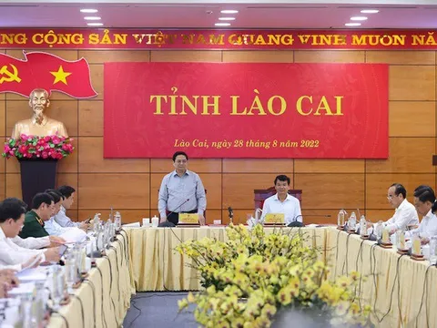 Thủ tướng làm việc với Ban Thường vụ Tỉnh ủy Lào Cai