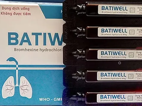 Cục Quản lý Dược thông báo thu hồi toàn quốc lô thuốc trị nhiễm khuẩn hô hấp Batiwell