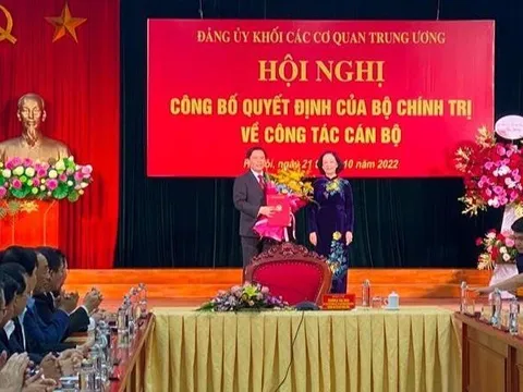 Đồng chí Nguyễn Văn Thể giữ chức Bí thư Đảng ủy Khối các cơ quan Trung ương