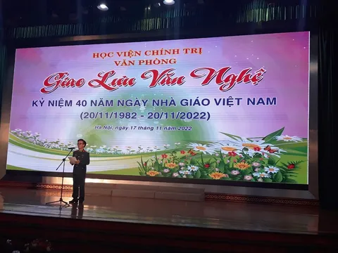 Văn phòng Học viện Chính trị tổ chức các hoạt động chào mừng Ngày Nhà giáo Việt Nam