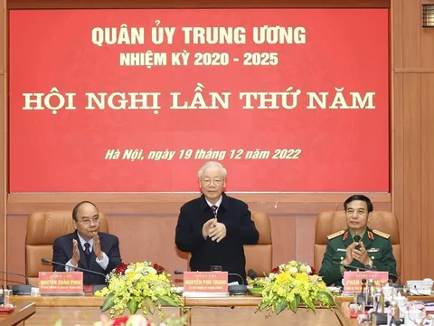 Tổng Bí thư chủ trì Hội nghị Quân ủy Trung ương lần thứ năm