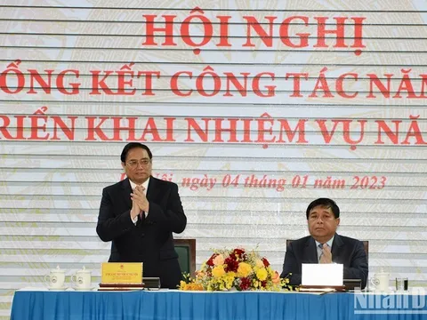 Thủ tướng Phạm Minh Chính dự Hội nghị triển khai nhiệm vụ năm 2023 của Bộ Kế hoạch và Đầu tư