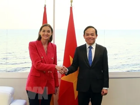 Phó Thủ tướng Trần Lưu Quang hội đàm với người đồng cấp Tây Ban Nha