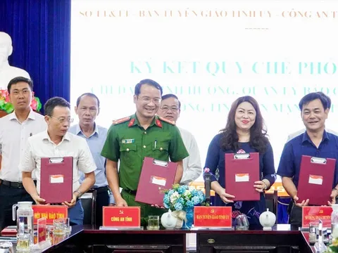 Ký kết quy chế phối hợp trong quản lý hoạt động báo chí, xuất bản và thông tin trên mạng Internet