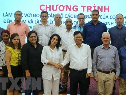 Hải Phòng chia sẻ kinh nghiệm thu hút đầu tư với Đoàn công tác Cuba
