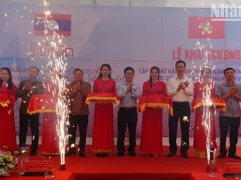 Khai trương lối mở Nậm Đích-Huổi Hịa trên biên giới Việt-Lào