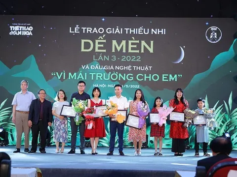 Công bố 10 tác phẩm vào Chung khảo Giải thưởng Thiếu nhi Dế Mèn