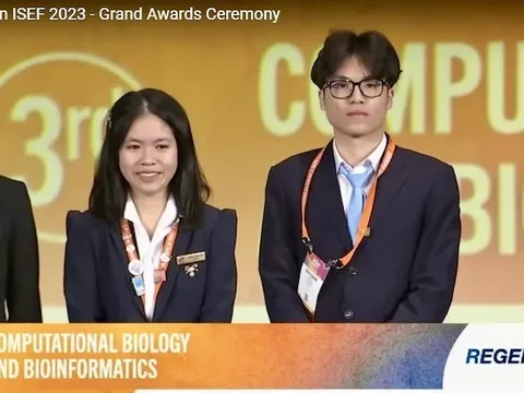 Học sinh Việt Nam đạt giải tại Hội thi khoa học kỹ thuật quốc tế Regeneron ISEF 2023
