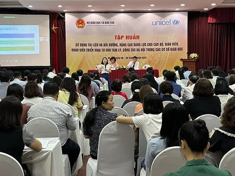 21 nghìn cán bộ, giáo viên tham gia tập huấn tư vấn tâm lý và công tác xã hội trong các cơ sở giáo dục