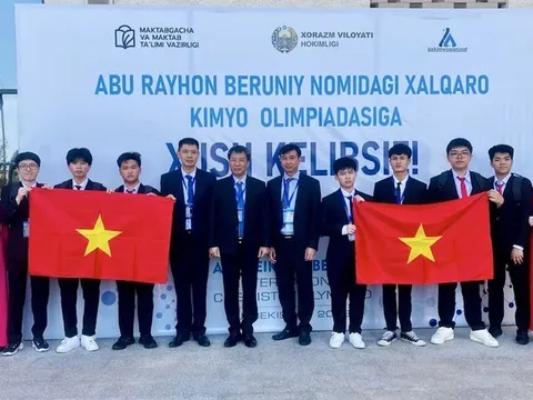 Học sinh Việt Nam đạt 8 huy chương tại Olympic Hóa học quốc tế Abu Reikhan Beruniy