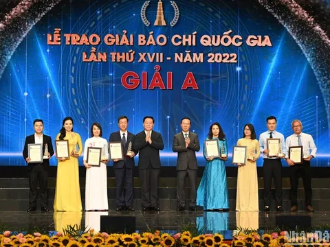 123 tác phẩm được vinh danh tại Lễ trao giải Báo chí quốc gia lần thứ XVII - năm 2022