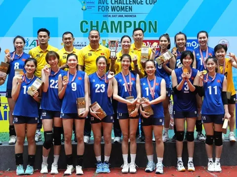 Đội tuyển bóng chuyền nữ Việt Nam vô địch AVC Challenger Cup châu Á 2023 và giành suất dự giải thế giới