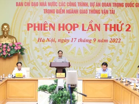 Chỉ đạo của Thủ tướng về tình hình triển khai các công trình, dự án quan trọng quốc gia, trọng điểm ngành giao thông vận tải