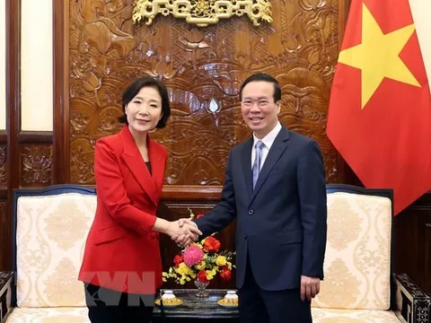 Chủ tịch nước Võ Văn Thưởng tiếp Đại sứ Hàn Quốc tới chào từ biệt