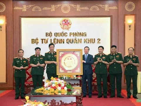 Chủ tịch nước Võ Văn Thưởng thăm, làm việc tại Quân khu 2