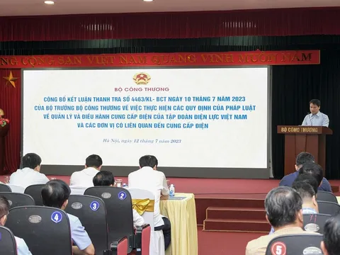 Bộ Công Thương công bố kết luận thanh tra Tập đoàn Điện lực Việt Nam (EVN)