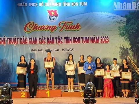Bế mạc Ngày hội văn hoá tuổi trẻ các dân tộc tỉnh Kon Tum năm 2023