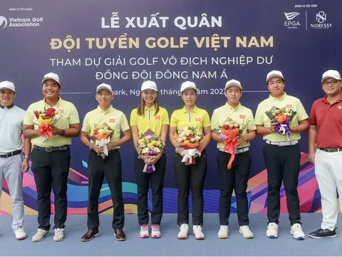 Đội tuyển golf Việt Nam xuất quân dự Giải nghiệp dư đồng đội Đông Nam Á 2023