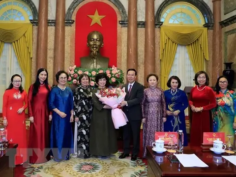 Chủ tịch nước Võ Văn Thưởng gặp mặt Hiệp hội Nữ doanh nhân Việt Nam