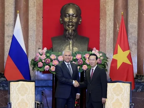 Chủ tịch Duma Quốc gia Nga: Nga coi Việt Nam là bạn bè chiến lược