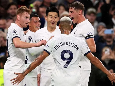 Bảng xếp hạng vòng 9 Ngoại hạng Anh ngày 24/10: Son Heung Min tỏa sáng - Tottenham chiếm lại ngôi đầu