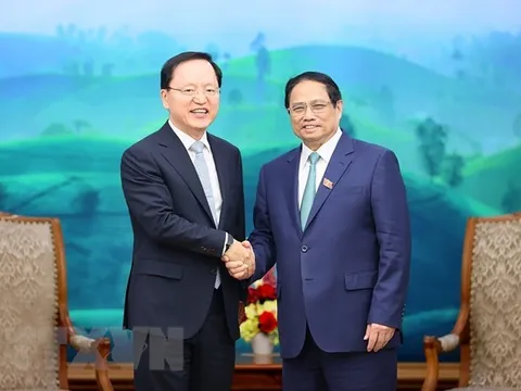 Thủ tướng Phạm Minh Chính tiếp Tổng Giám đốc Tài chính Samsung