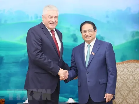 Thủ tướng Phạm Minh Chính tiếp Bộ trưởng Bộ Nội vụ Nga