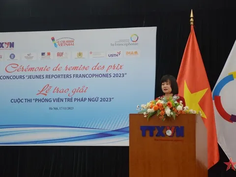 Trao giải cuộc thi “Phóng viên trẻ Pháp ngữ” lần thứ 8