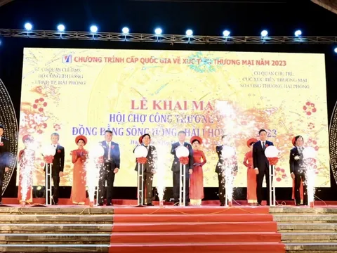 Khai mạc Hội chợ Công Thương vùng Đồng bằng sông Hồng - Hải Phòng năm 2023