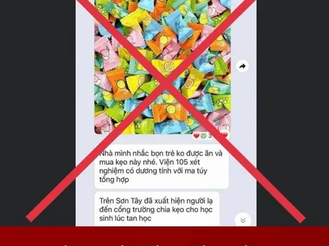 Công an bác thông tin “kẹo ở cổng trường có ma túy”