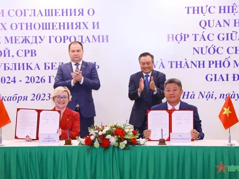 Hợp tác Hà Nội và Minsk là điểm sáng trong quan hệ Việt Nam - Belarus