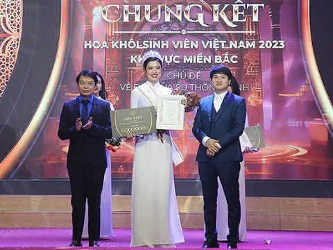 Thí sinh Thủ đô đăng quang "Hoa khôi sinh viên Việt Nam 2023" miền Bắc