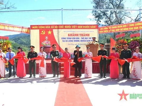 Khánh thành công trình văn hóa, thể thao tặng xã Liêng Srônh, huyện Đam Rông, tỉnh Lâm Đồng