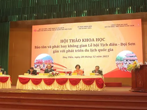 Hội thảo khoa học Bảo tồn và phát huy không gian lễ hội Tịch điền-Đọi Sơn