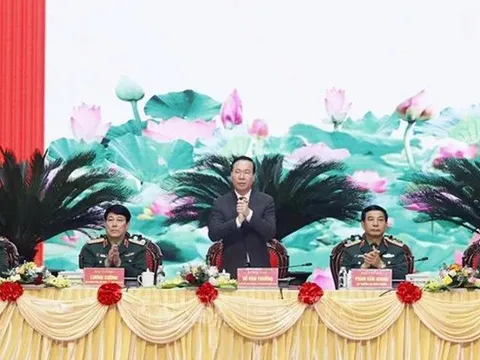 Chủ tịch nước Võ Văn Thưởng dự, chỉ đạo Hội nghị Quân chính toàn quân năm 2023