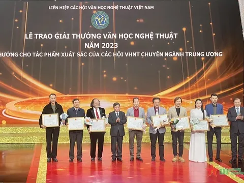60 tác phẩm đoạt giải văn học, nghệ thuật năm 2023