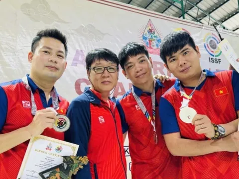 Việt Nam giành thêm Huy chương Bạc tại Giải bắn súng vô địch châu Á 2024