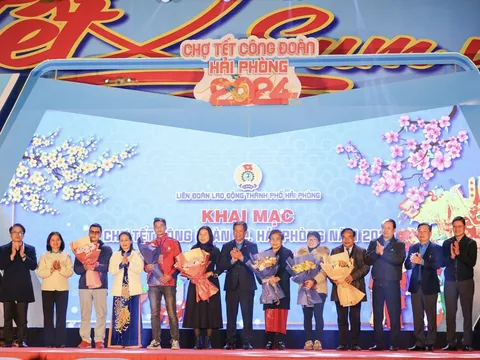 Khai mạc “Chợ Tết Công đoàn TP Hải Phòng năm 2024”