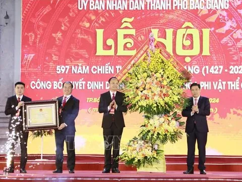 Công bố Lễ hội Xương Giang là Di sản văn hóa phi vật thể quốc gia