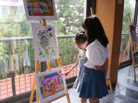 Nâng cao lối sống xanh cho học sinh bằng hội họa