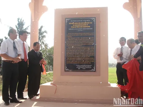 Địa điểm xuất quân Liên quân Việt-Lào ở Quảng Ngãi được xếp hạng Di tích lịch sử quốc gia