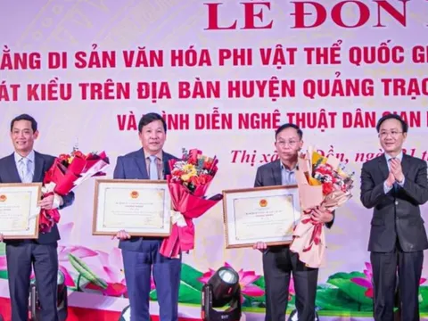 Nghệ thuật trình diễn dân gian Hát Kiều nhận bằng Di sản văn hóa phi vật thể quốc gia