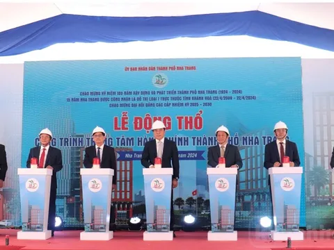 Khánh Hòa: Động thổ công trình Trung tâm Hành chính thành phố Nha Trang
