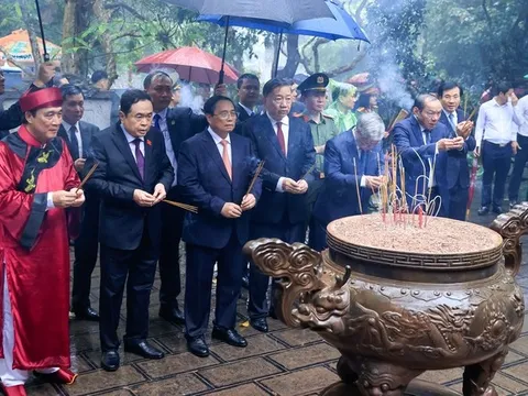 Thủ tướng Phạm Minh Chính dự lễ dâng hương ngày Giỗ Tổ Hùng Vương