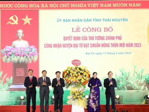 Công bố huyện Đại Từ đạt chuẩn nông thôn mới