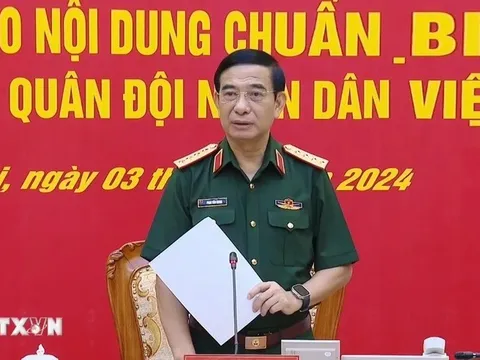 Đại tướng Phan Văn Giang chủ trì Hội nghị Thủ trưởng Bộ Quốc phòng